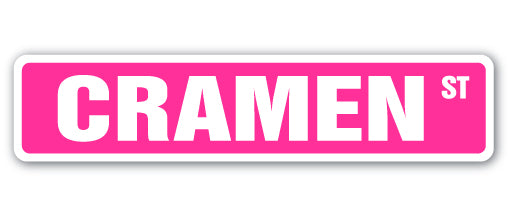 CRAMEN Street Sign