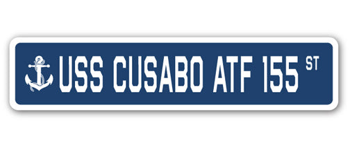 USS CUSABO ATF 155 Street Sign