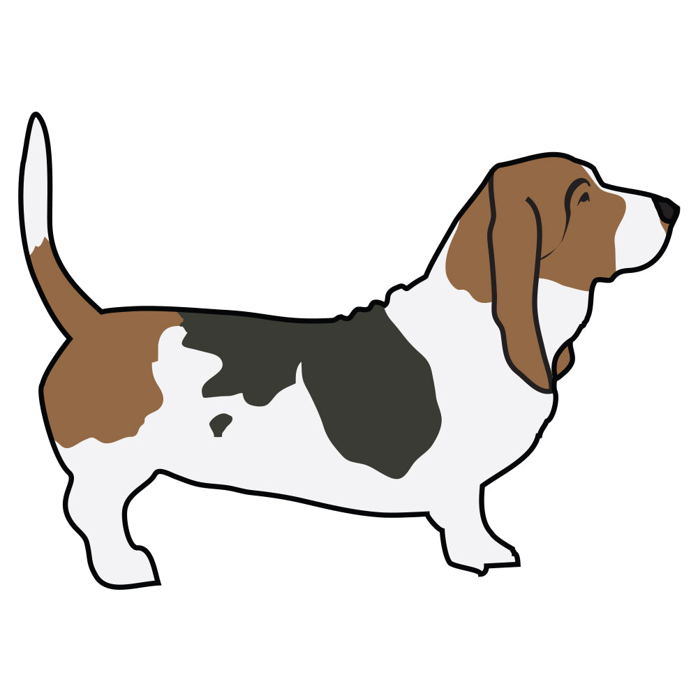 Basset hound Dog Decal