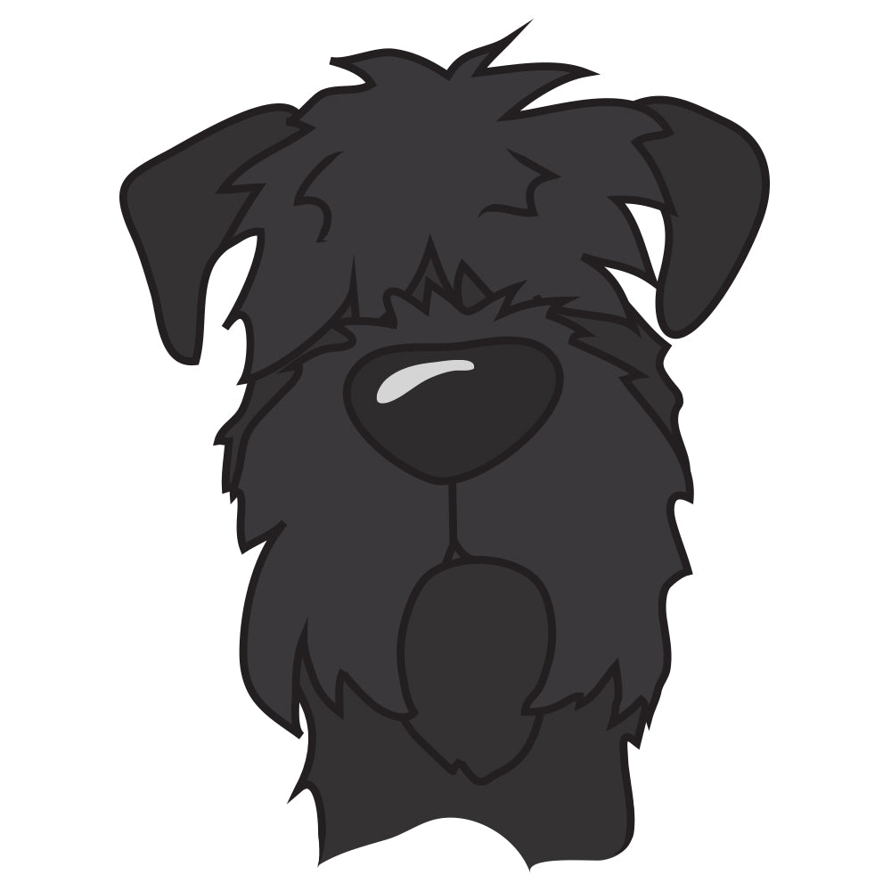 Black Russian Terrier Dog Decal