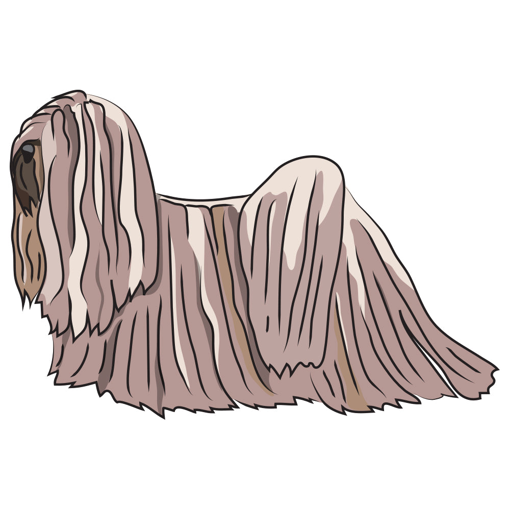 Lhasa Apso Dog Decal