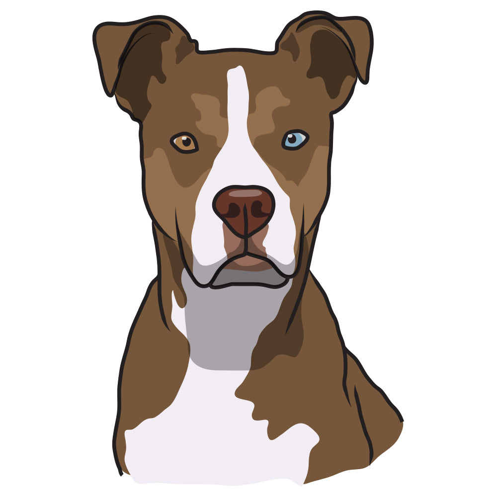 Pitsky Dog Decal