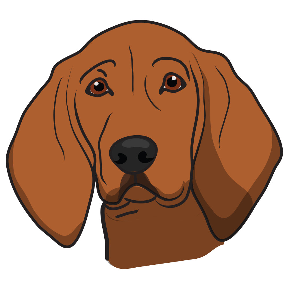 Redbone Coonhound Dog Decal