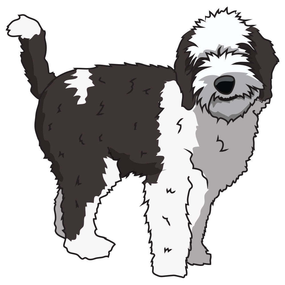 Sheepadoodle Dog Decal
