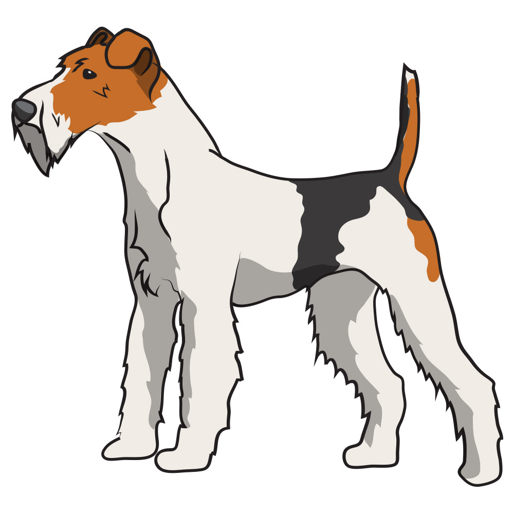 Wire Fox Terrier Dog Decal