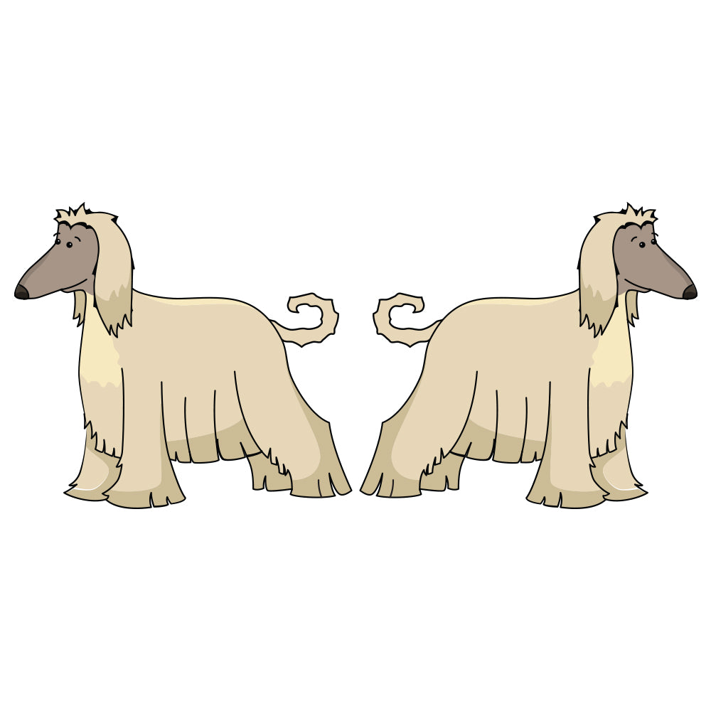 Afghan Hound Dog Decal
