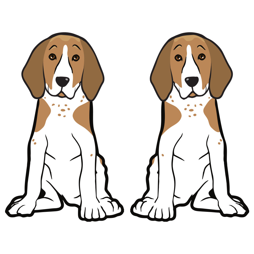 American English Coonhound Dog Decal