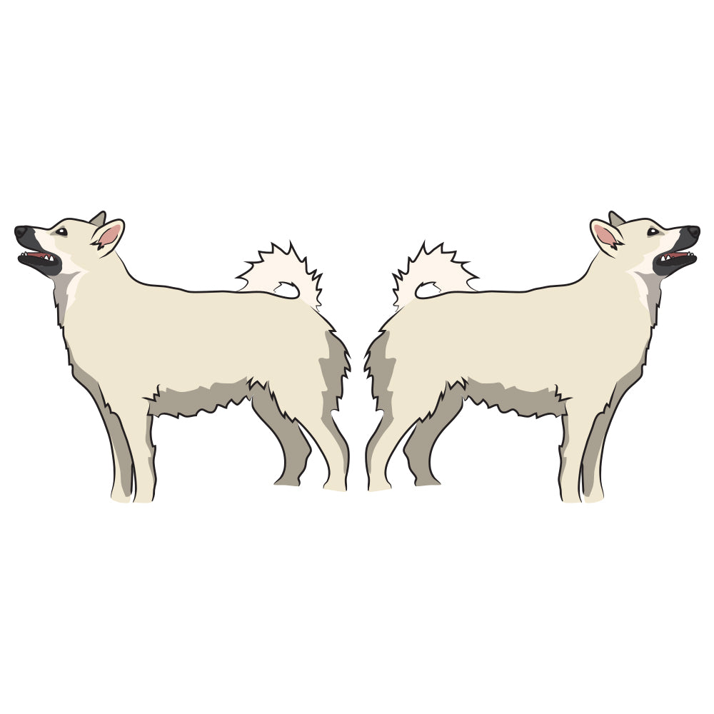 Norwegian Buhund Dog Decal