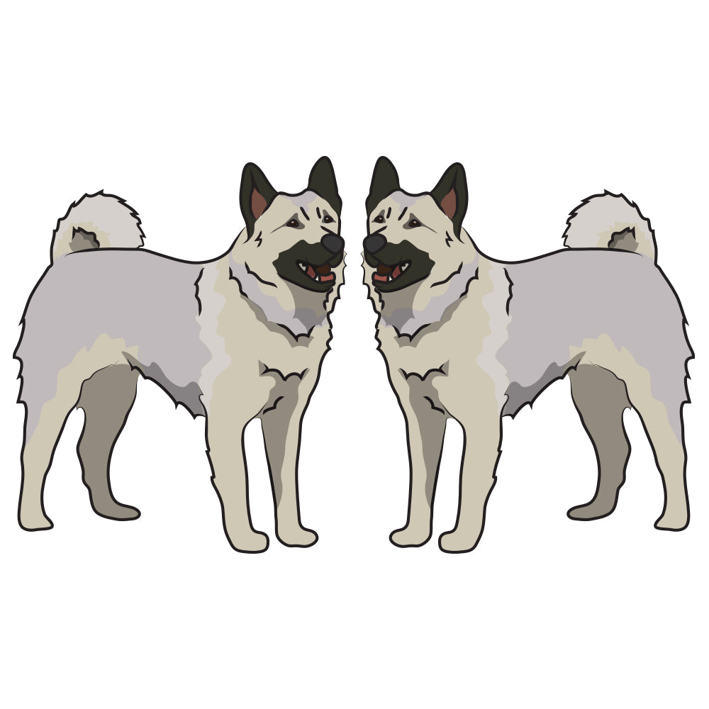 Norwegian Elkhound Dog Decal