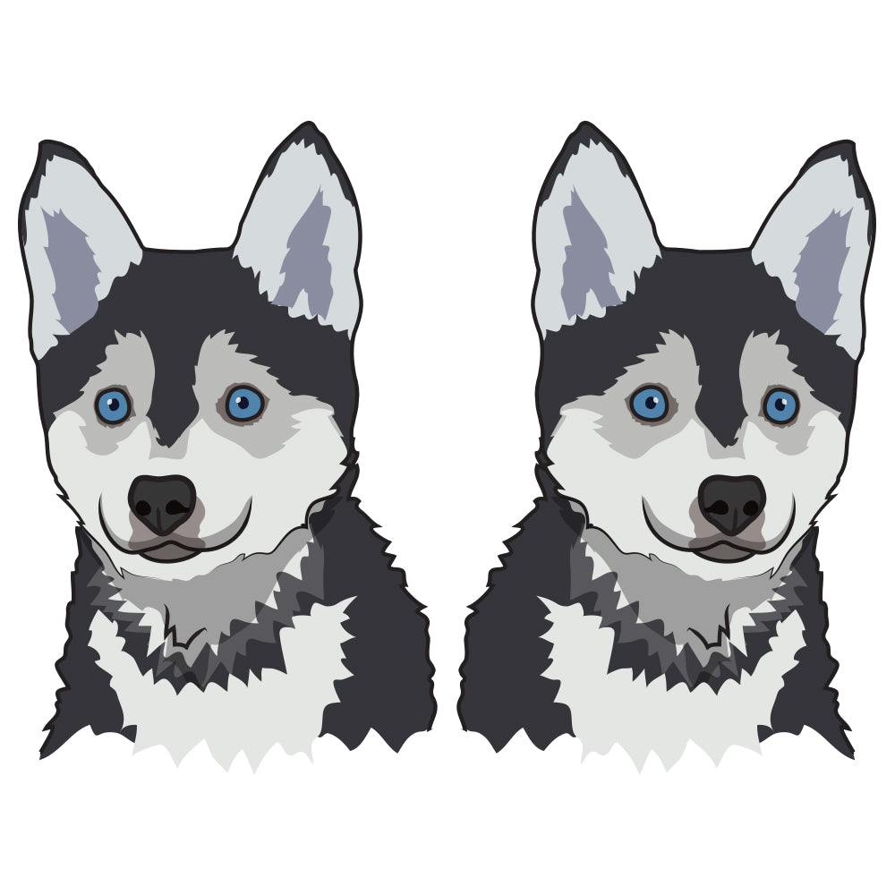 Pomsky Dog Decal