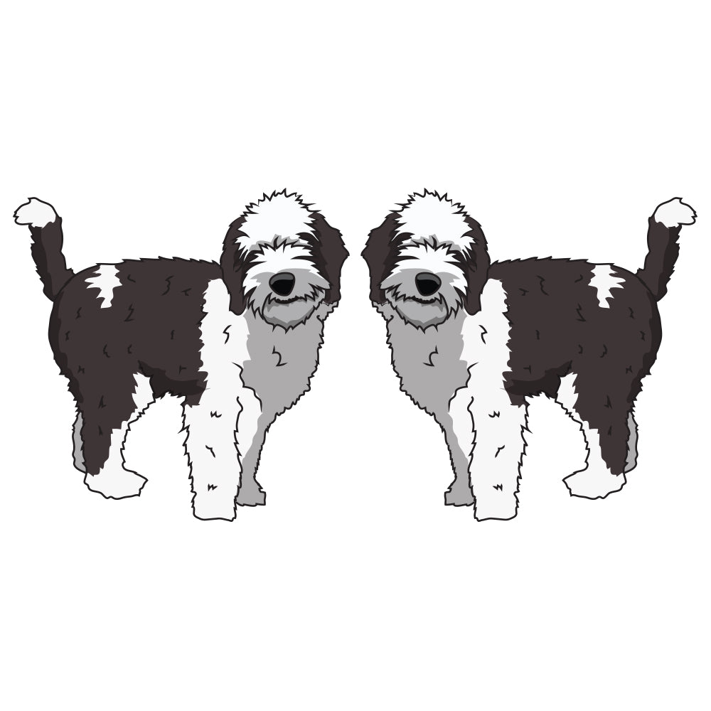 Sheepadoodle Dog Decal