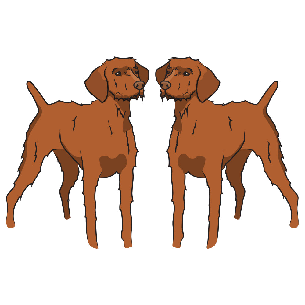 Wirehaired Vizsla Dog Decal