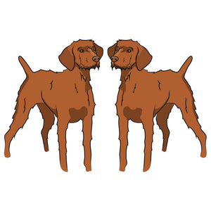 Wirehaired Vizsla Dog Decal