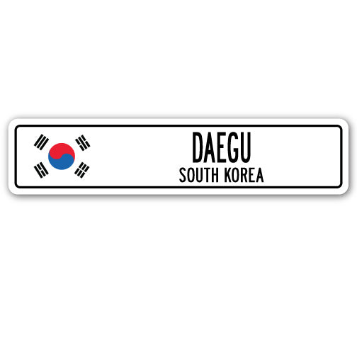 DAEGU, SOUTH KOREA Street Sign