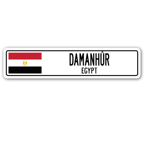 DAMANHER, EGYPT Street Sign