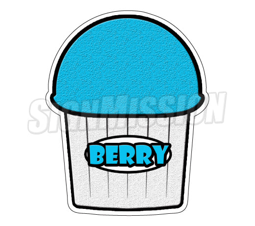 Berry Flavor Die Cut Decal