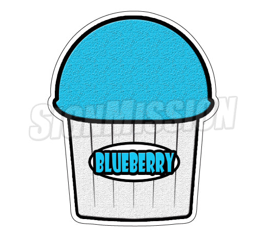 Blueberry Flavor Decal
