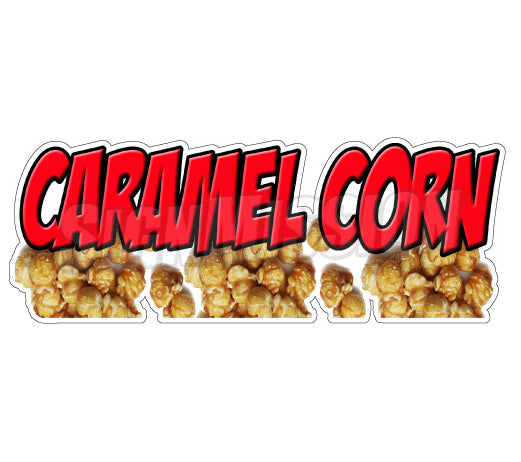 Caramel Corn Die Cut Decal