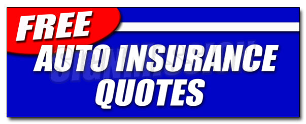 Free Auto Insurance Quotes Decal