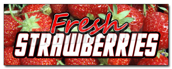 Fresh Straw Berries Decal