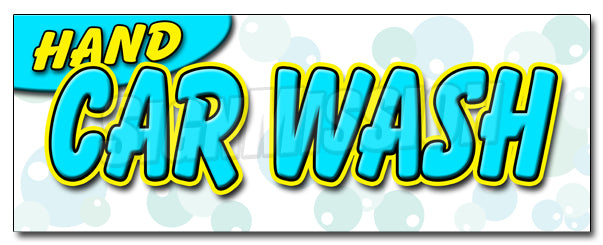 Hand Car Wash Decal