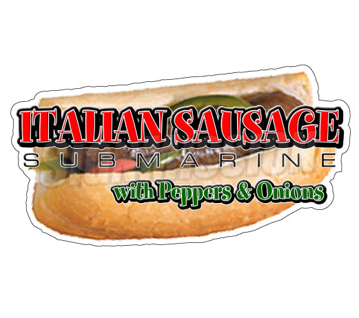 Italian Sausage Sub Decal