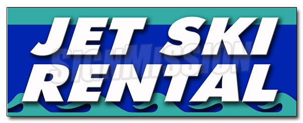 Jet Ski Rental Decal