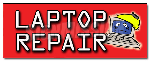 Laptop Repair Decal
