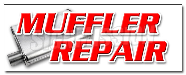 Muffler Repair Decal