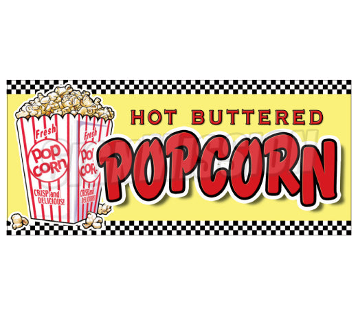 Popcorn Die Cut Decal