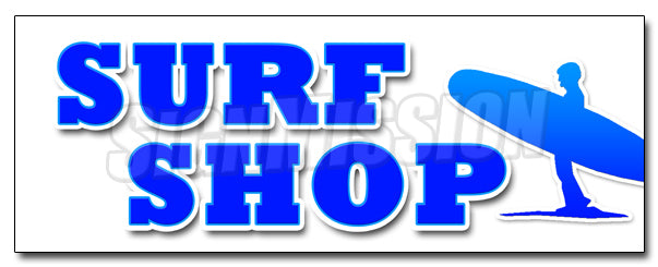Surf Shop Decal