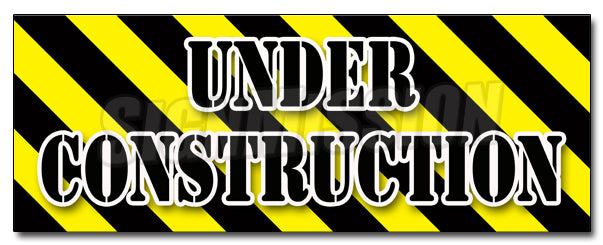 Under Construction Decal