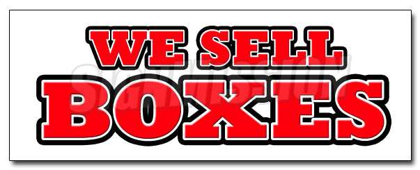 We Sell Boxes Decal