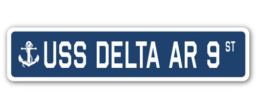 USS DELTA AR 9 Street Sign