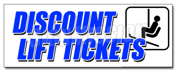 Discount Lift Tickets Decal
