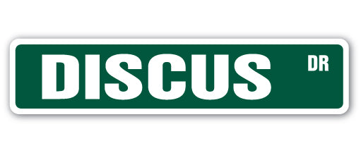 Discus Street Vinyl Decal Sticker