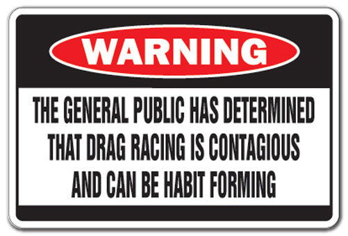 Drag Racing Is Contagious Vinyl Decal Sticker
