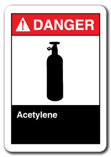 Danger Sign - Acetylene