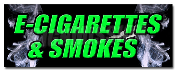 E-Cigs & Smokes Decal