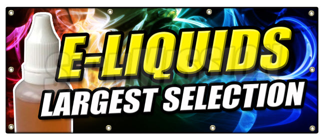 E-Liquids Largest Select Banner