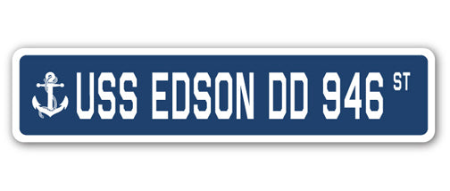 USS Edson Dd 946 Street Vinyl Decal Sticker
