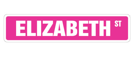 Elizabeth Street Vinyl Decal Sticker
