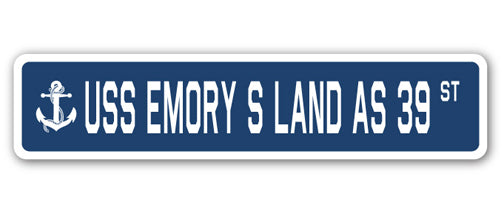 USS Emory S Land As 39 Street Vinyl Decal Sticker