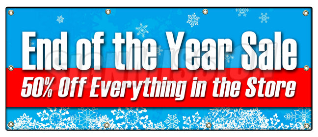 End Of The Year Sale 50 Banner