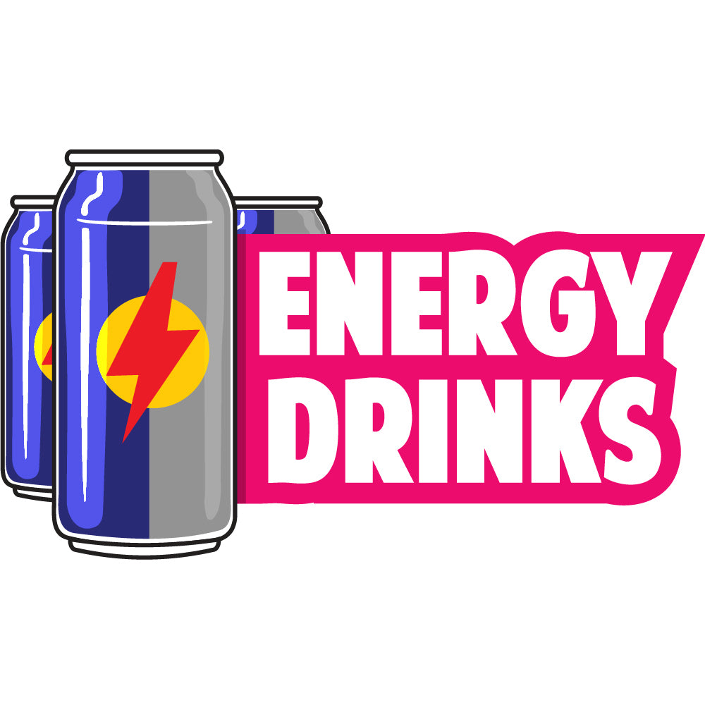 Energy Drinks Die Cut Decal