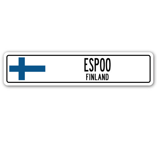 ESPOO, FINLAND Street Sign