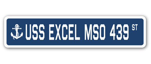 USS Excel Mso 439 Street Vinyl Decal Sticker