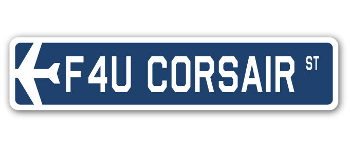 F4U Corsair Street Sign