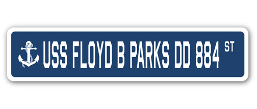 USS Floyd B Parks Dd 884 Street Vinyl Decal Sticker