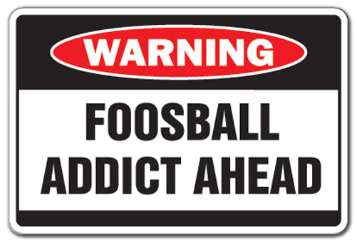 Foosball Addict Vinyl Decal Sticker
